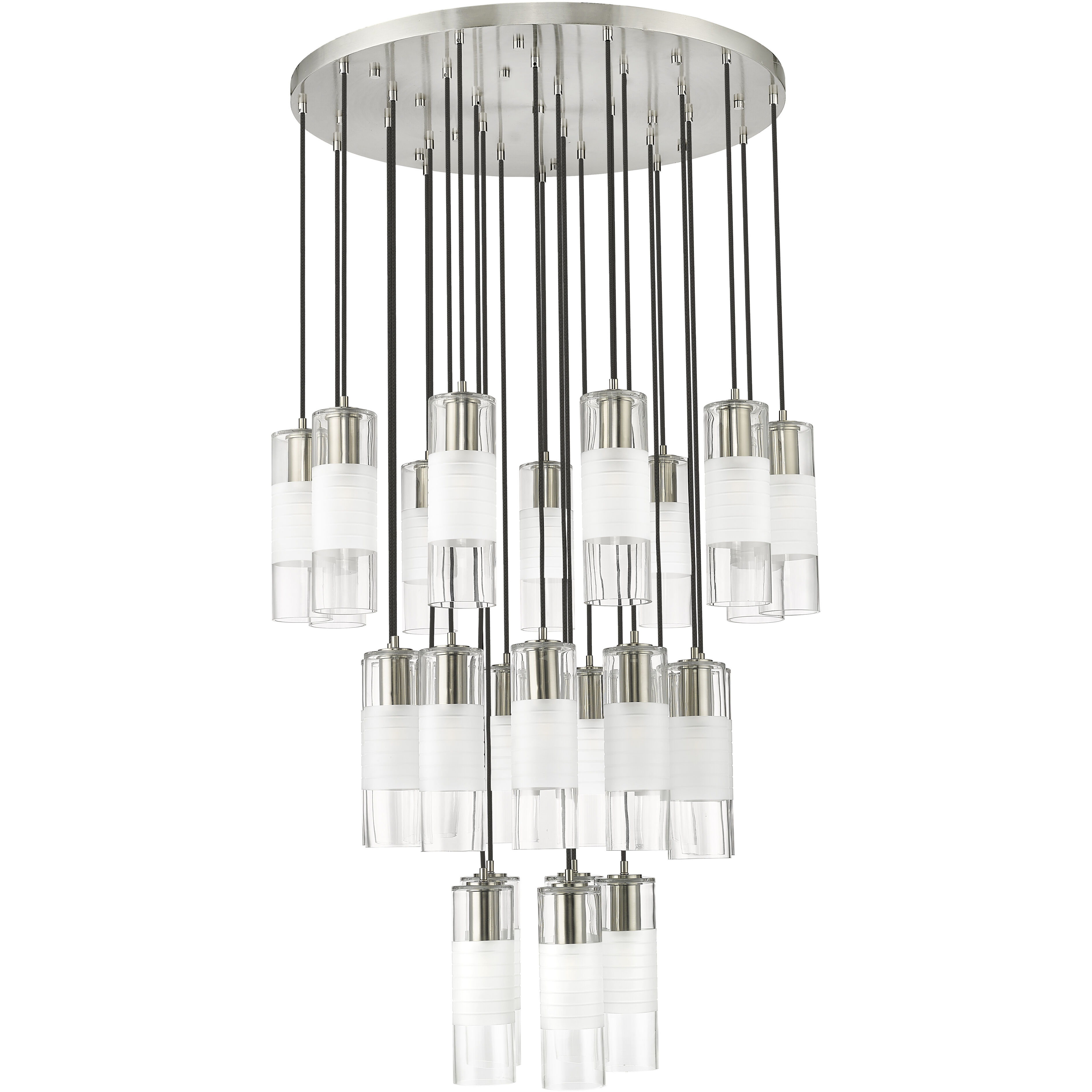 Alton 27 Light 36 inch Brushed Nickel Chandelier Ceiling Light