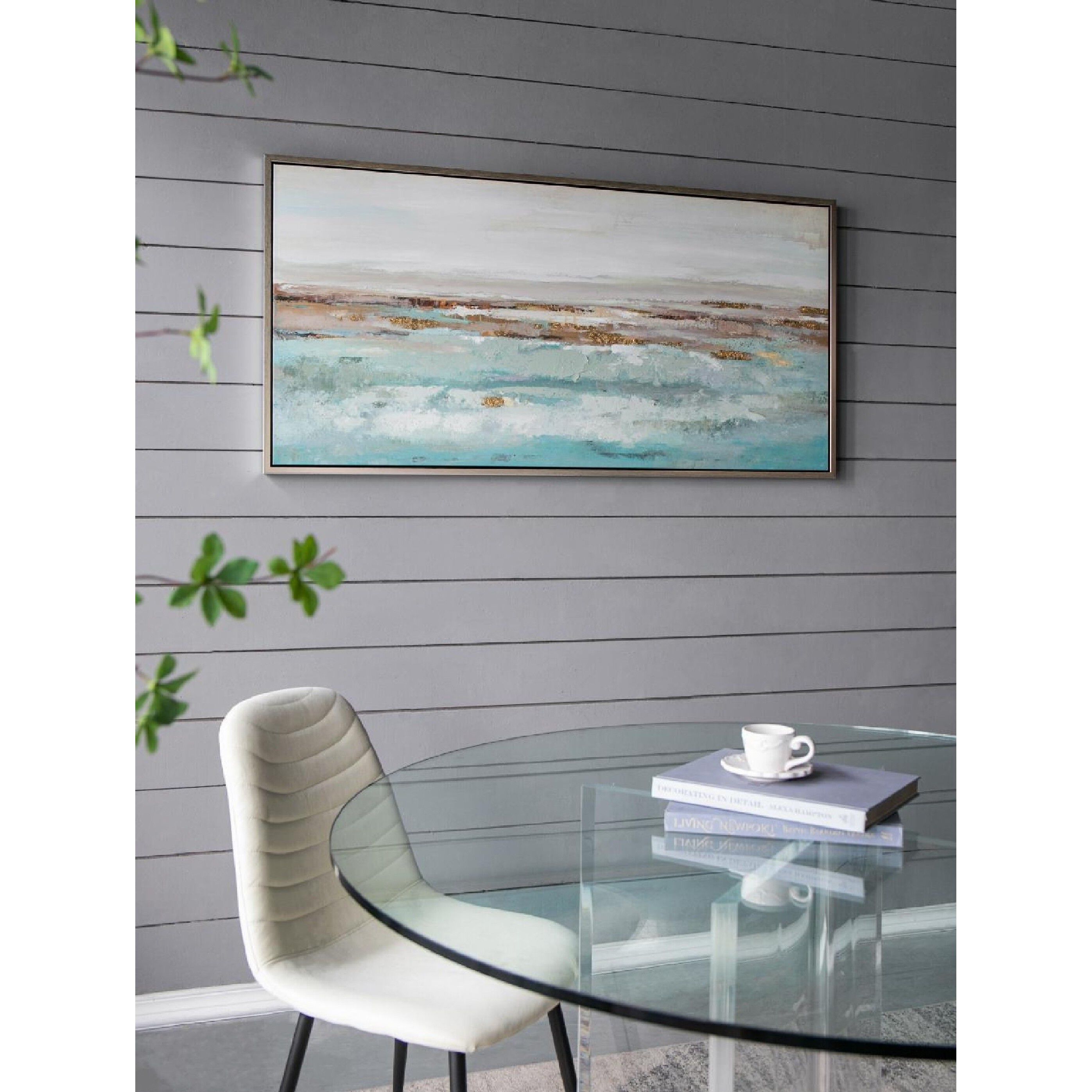 Ocean Blue/Gold Wall Art