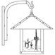 Timber Ridge 1 Light 15 inch Mission Brown Outdoor Wall Mount in Almond Mica