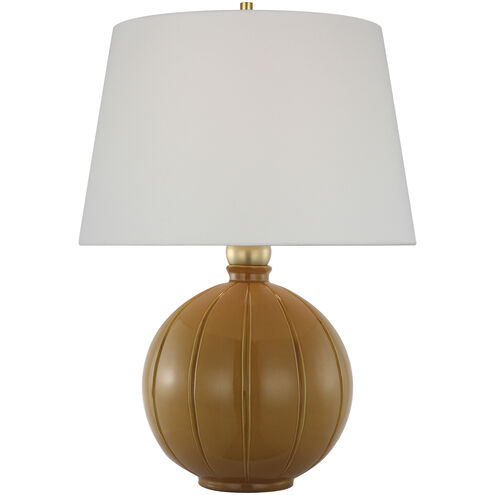 Thomas O'Brien Ponteil 26 inch 15 watt Crackled Sienna Table Lamp Portable Light