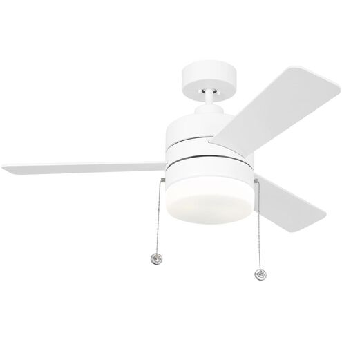 Syrus 44 LED 44 inch Matte White Ceiling Fan