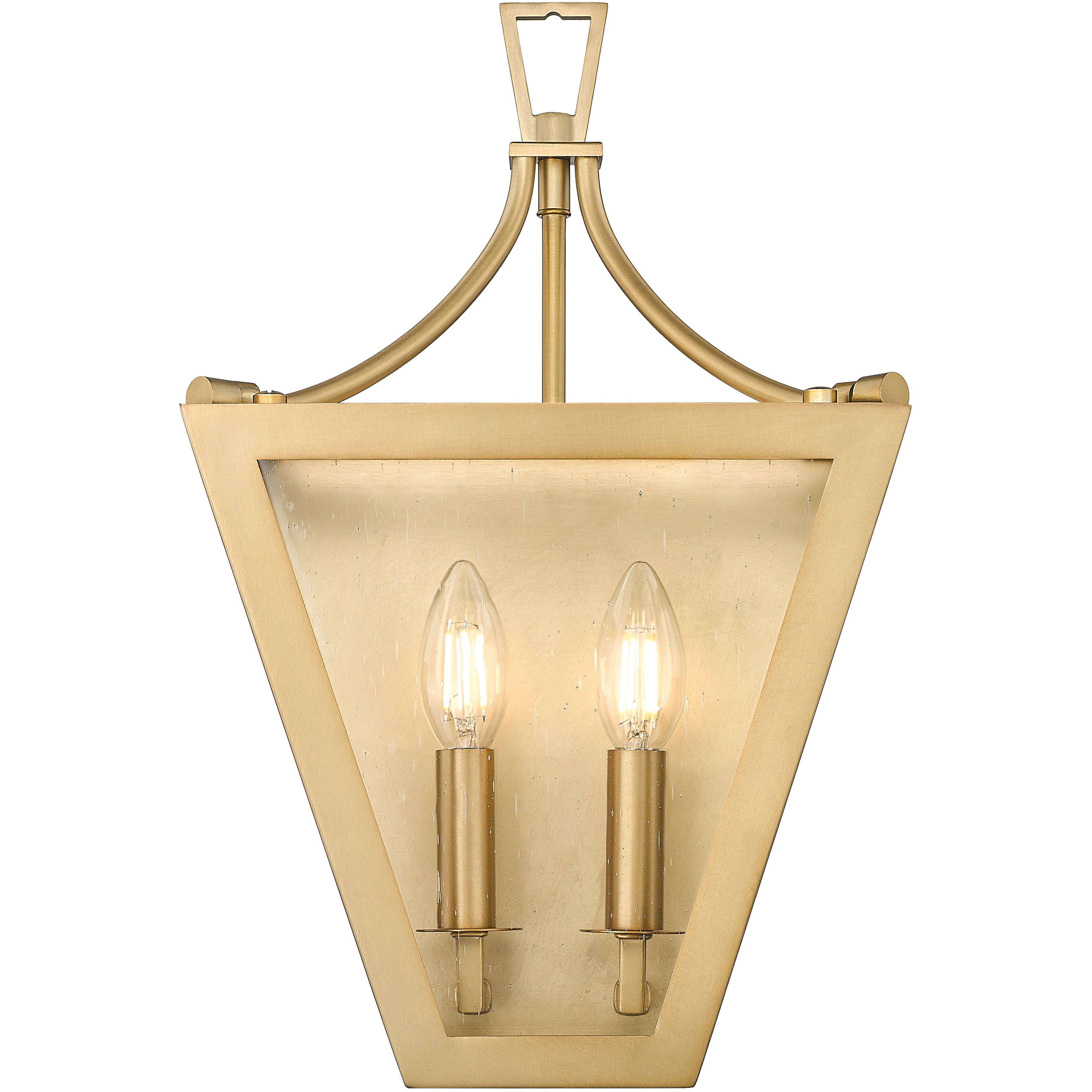 Montalcino Wall Sconce Wall Light in Rubbed Brass