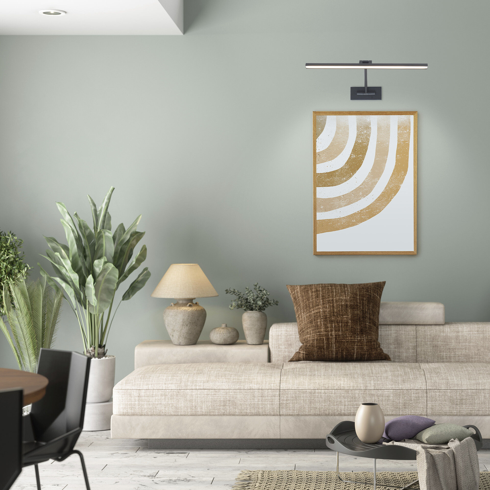 Reed 17.00 watt 24.5 inch Brushed Nickel Picture Light Wall Light, dweLED