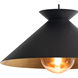 Viggo 1 Light 16 inch Black Pendant Ceiling Light, Small