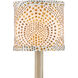 Lenore Gold and Brown and Ivory 5 inch Chandelier Shade