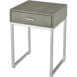 Les Revoires 24 X 16 inch Gray with Silver Accent Table