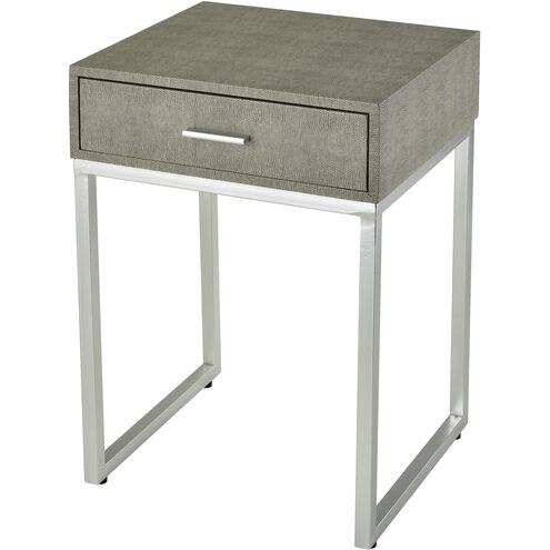 Les Revoires 24 X 16 inch Gray with Silver Accent Table