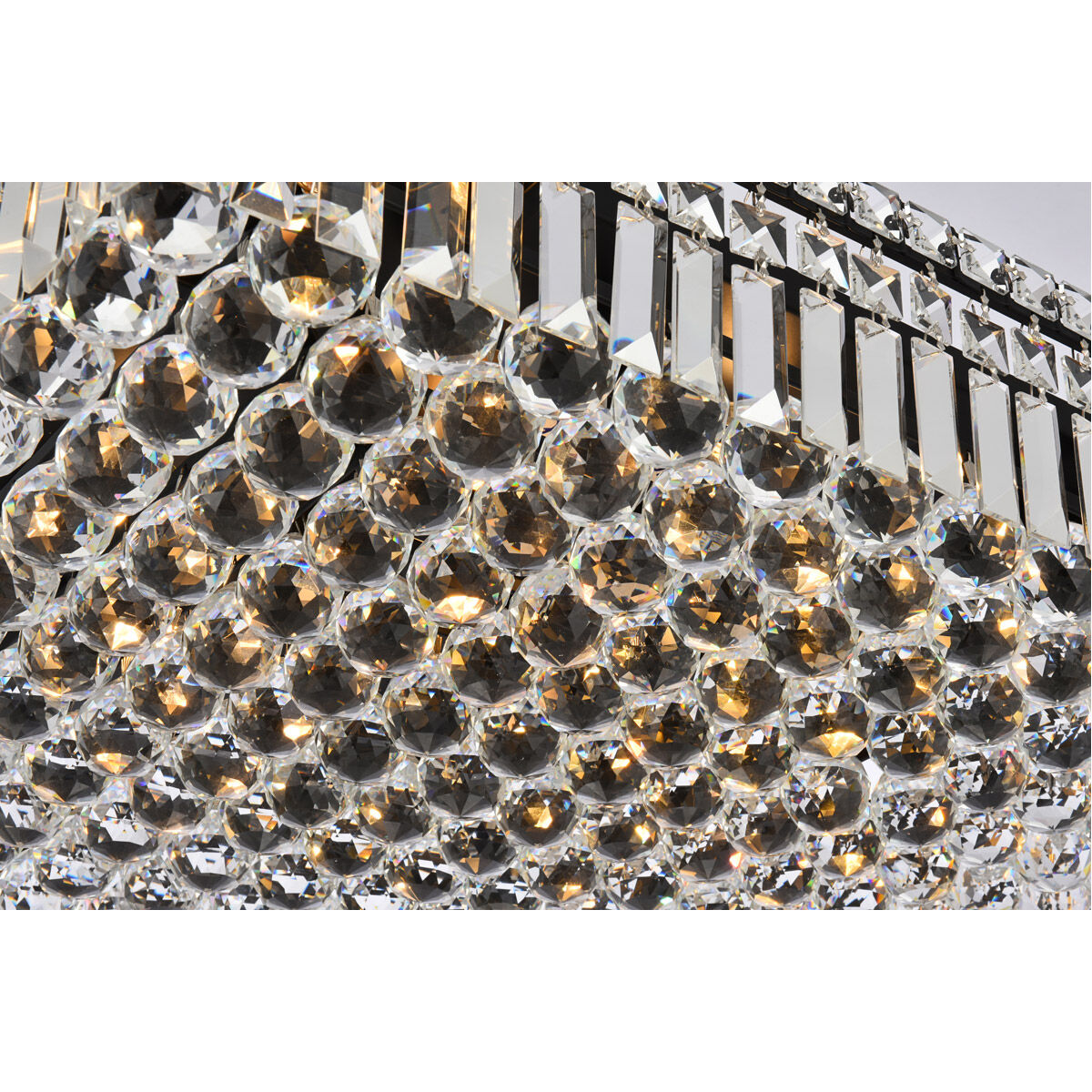 Maxime 13 Light 24 inch Black and Clear Flush Mount Ceiling Light in Royal Cut