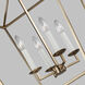 C&M by Chapman & Myers Dianna LED 17 inch Satin Brass Pendant Ceiling Light