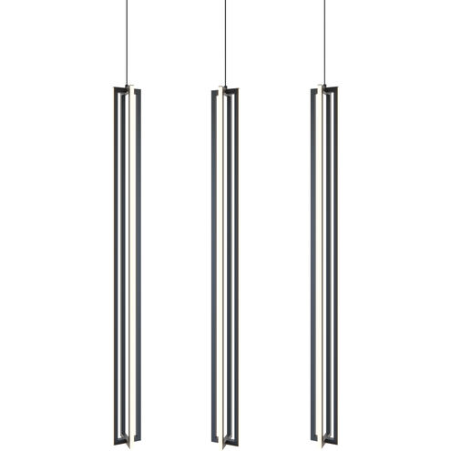 Cass LED 5 inch Black Linear Pendant Ceiling Light