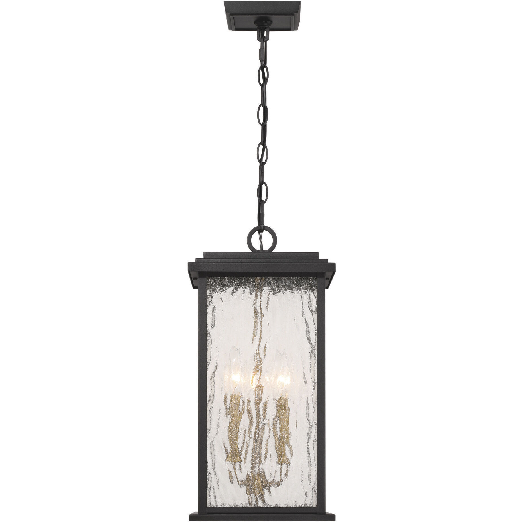 Estate 3 Light 8.5 inch Black and Brass Outdoor Pendant