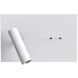 Edge 3.46 inch Matte White Interior Combination Reader Wall Light
