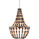 Osterley 5 Light 24 inch Light Mole/Black/Natural Chandelier Ceiling Light