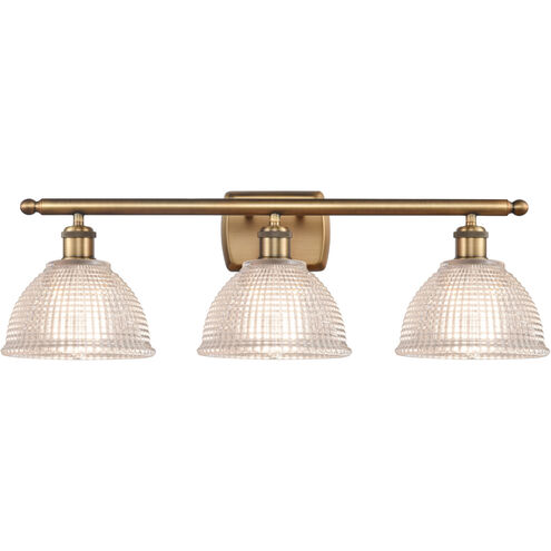 Ballston Arietta 3 Light 26 inch Brushed Brass Bath Vanity Light Wall Light, Ballston