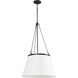 Alora Mood Speakeasy Pendant Ceiling Light in Matte Black