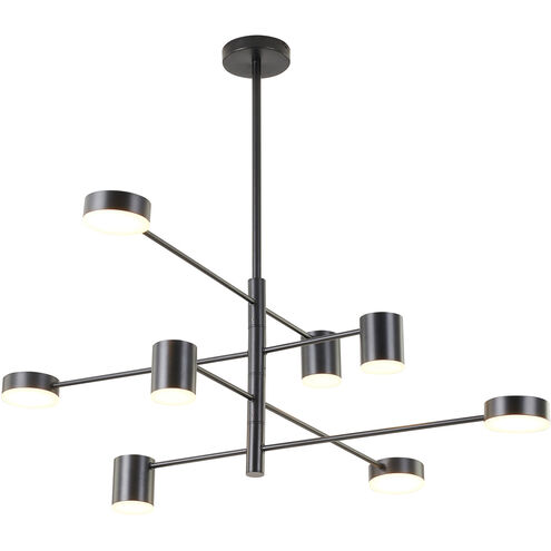 Canada LED 40 inch Black Chandelier Ceiling Light