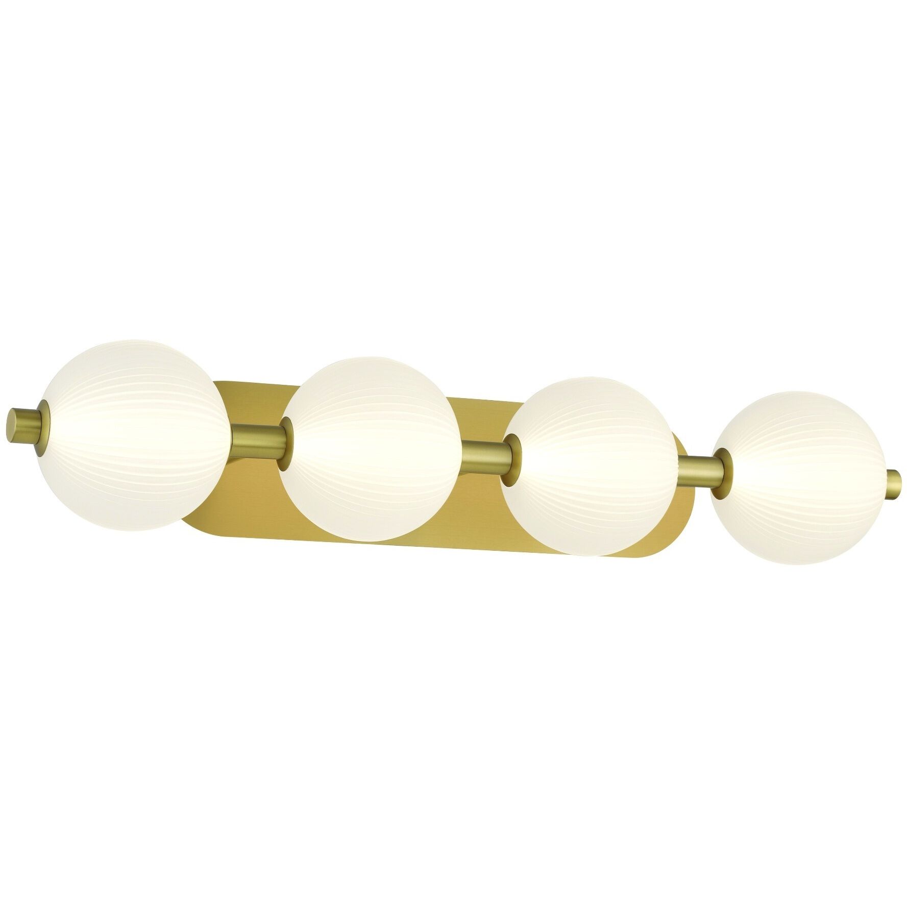 Palmas 4 Light 30 inch Gold Vanity Light Wall Light
