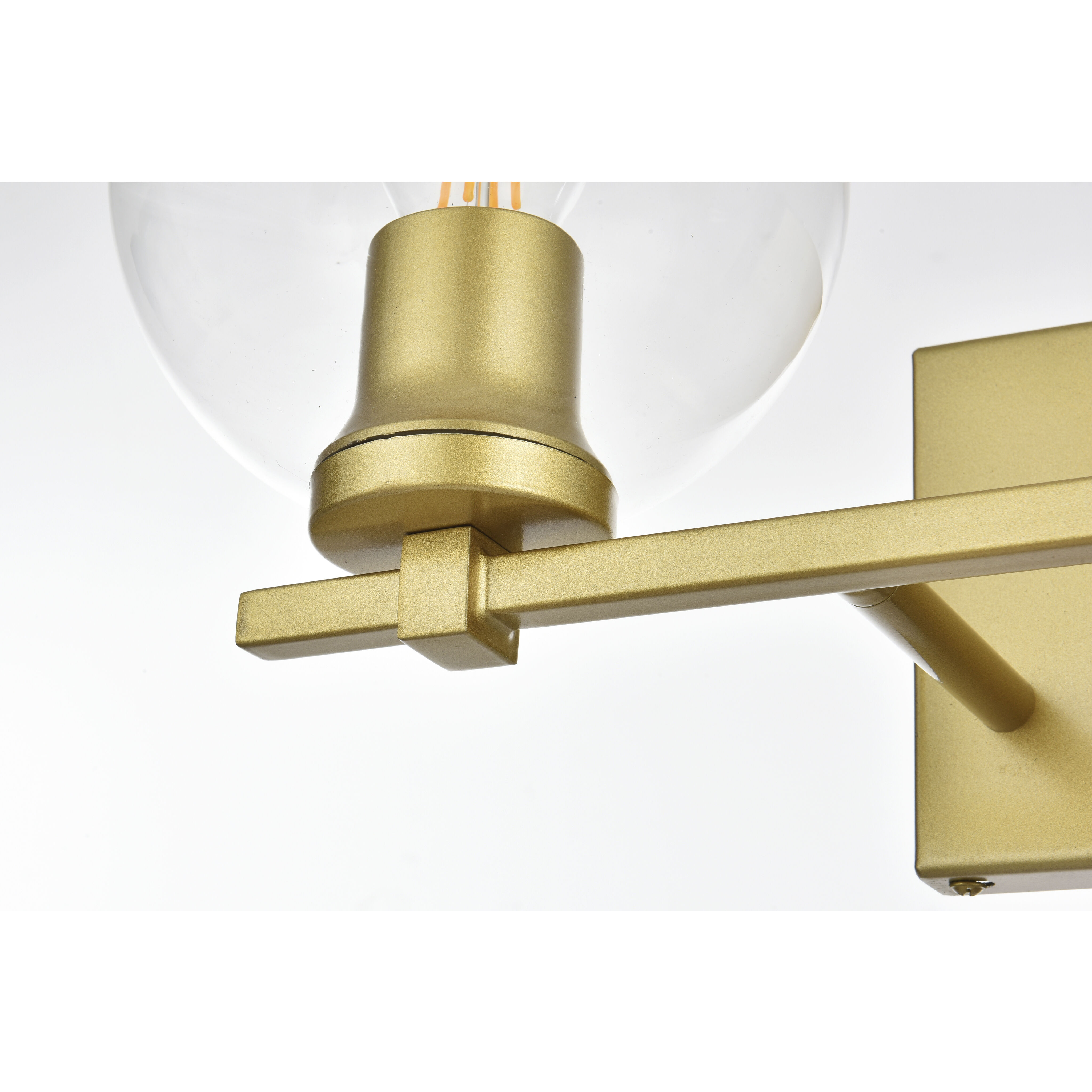Juelz 2 Light 15 inch Brass Bath Sconce Wall Light