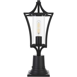 Belgrade 1 Light 19 inch Black Outdoor Post Light