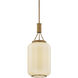 Judson 1 Light 10 inch Patina Brass Lantern Ceiling Light