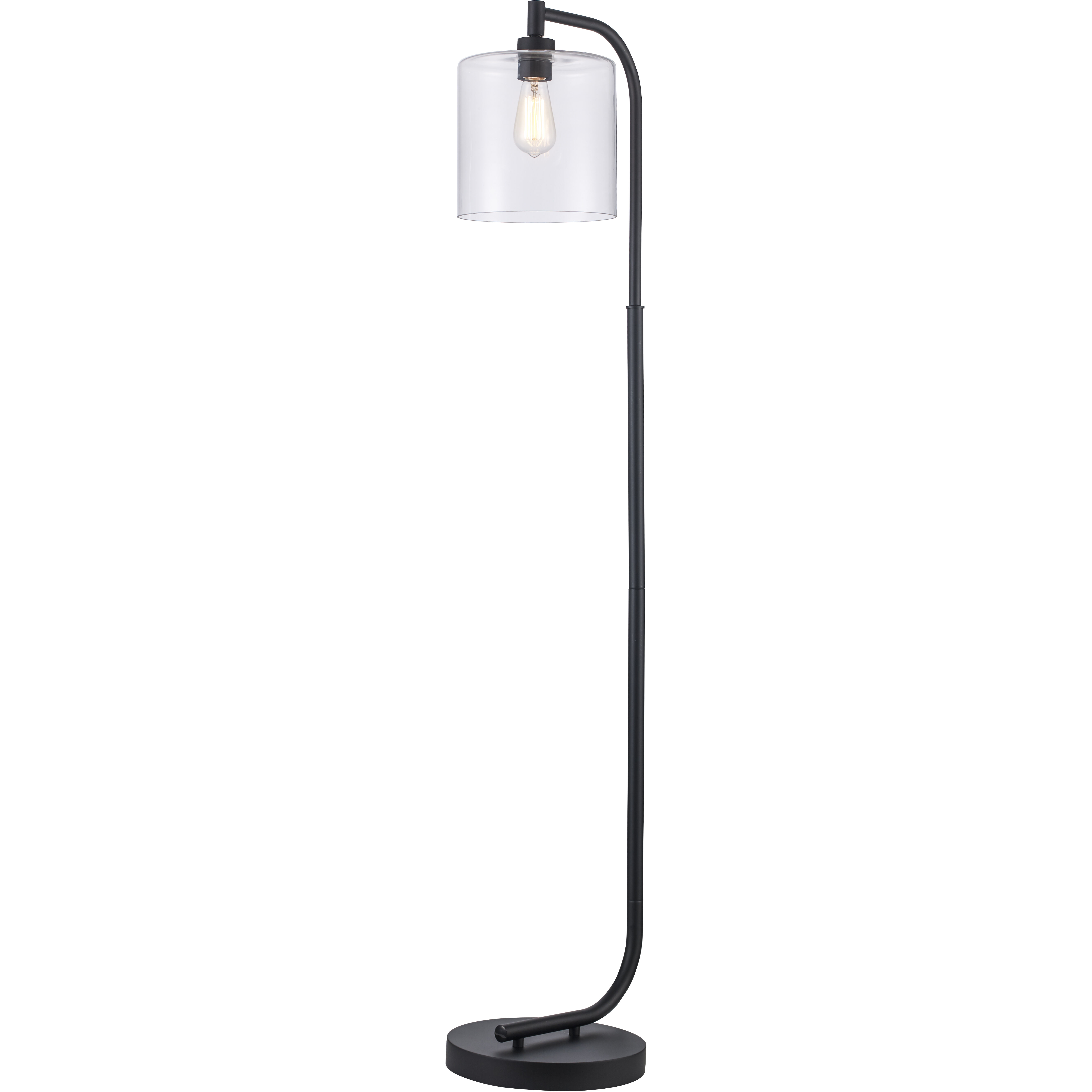 Whistler 62 inch 60.00 watt Black Adjustable Floor Lamp Portable Light