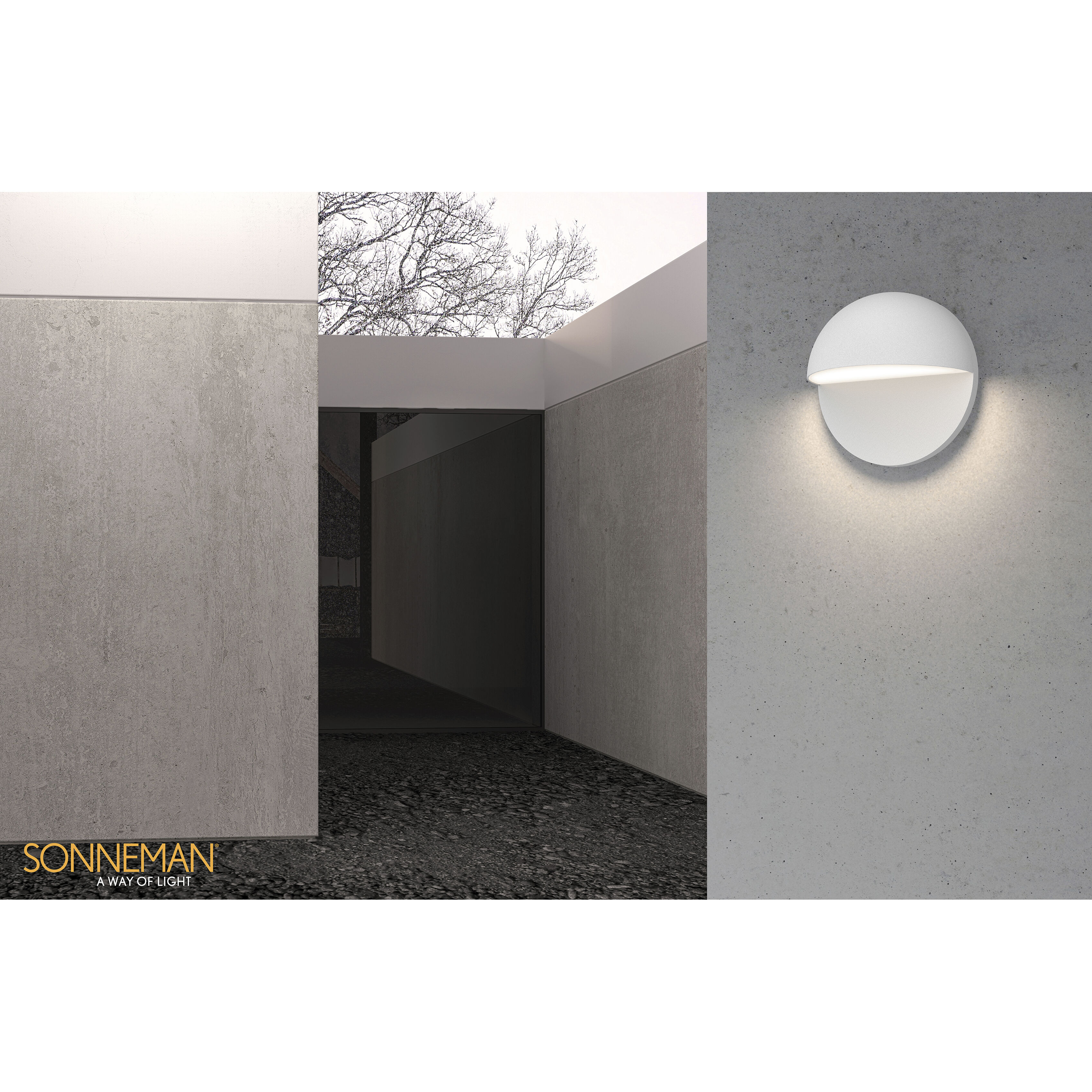 Mezza Cupola LED 8 inch Textured White Sconce Wall Light