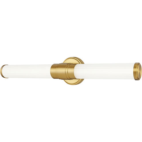 Warwick LED 25.25 inch Modern Gold Bath Vanity Wall Light