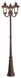 Oxford 3 Light 87 inch Imperial Bronze Outdoor 3 Head Post