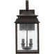 Sutter Creek 2 Light 18 inch Oiled Bronze Outdoor Wall Lantern