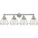 Fulton 4 Light 33.5 inch Brushed Satin Nickel Bath Vanity Light Wall Light