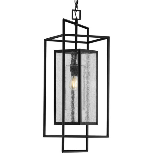 Navarre 1 Light Matte Black Outdoor Pendant