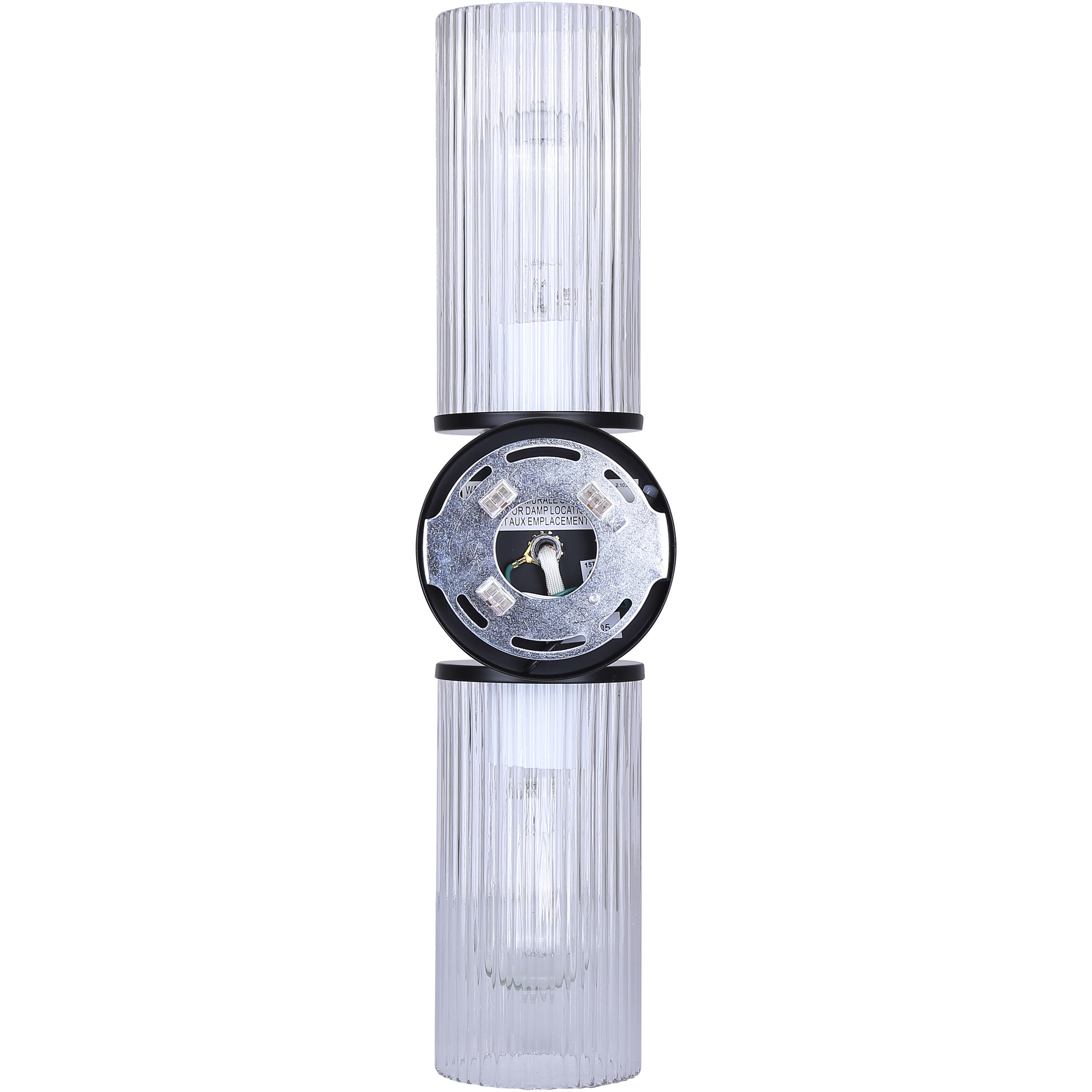 Kinslea 2 Light 6 inch Matte Black Vanity Light Wall Light in Clear Glass