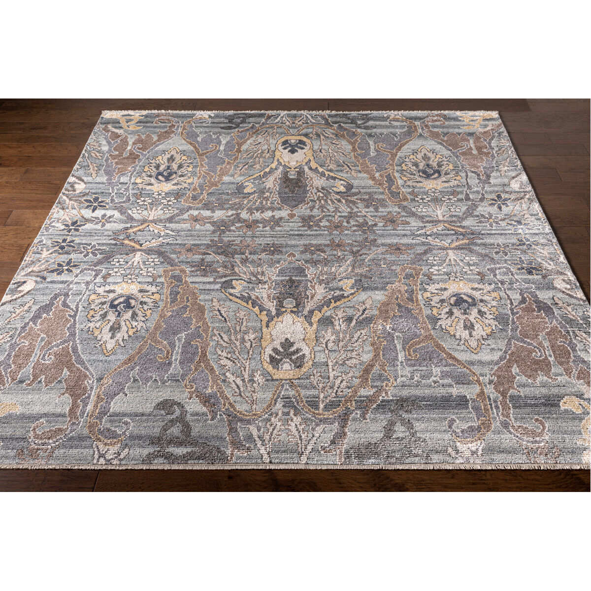 Kushal 108 X 72 inch Yellow Rug in 6 X 9, Rectangle