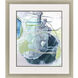 Sea Stone Turquoise and Green and Blue and Gray Framed Art