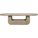 Disorder 68 X 32.5 inch Washed Walnut Coffee Table