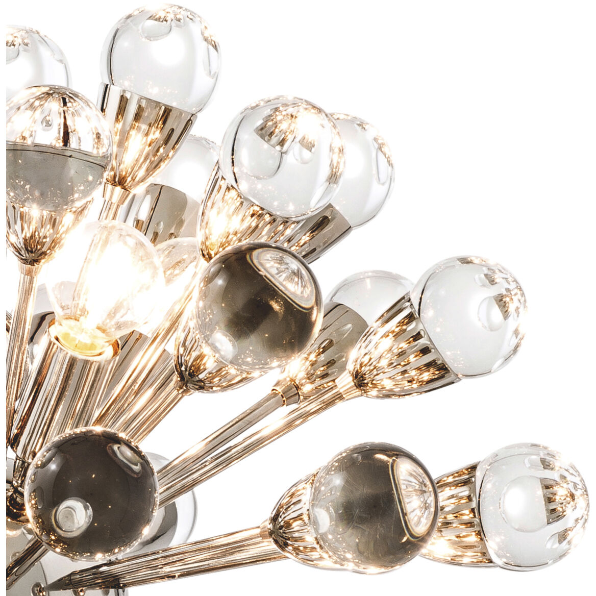 Anto 12 Light 19.69 inch Nickel Chandelier Ceiling Light, Small