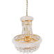 Empire 8 Light 18 inch Gold Down Chandelier Ceiling Light