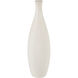 Faye 14 X 4 inch Vase in White