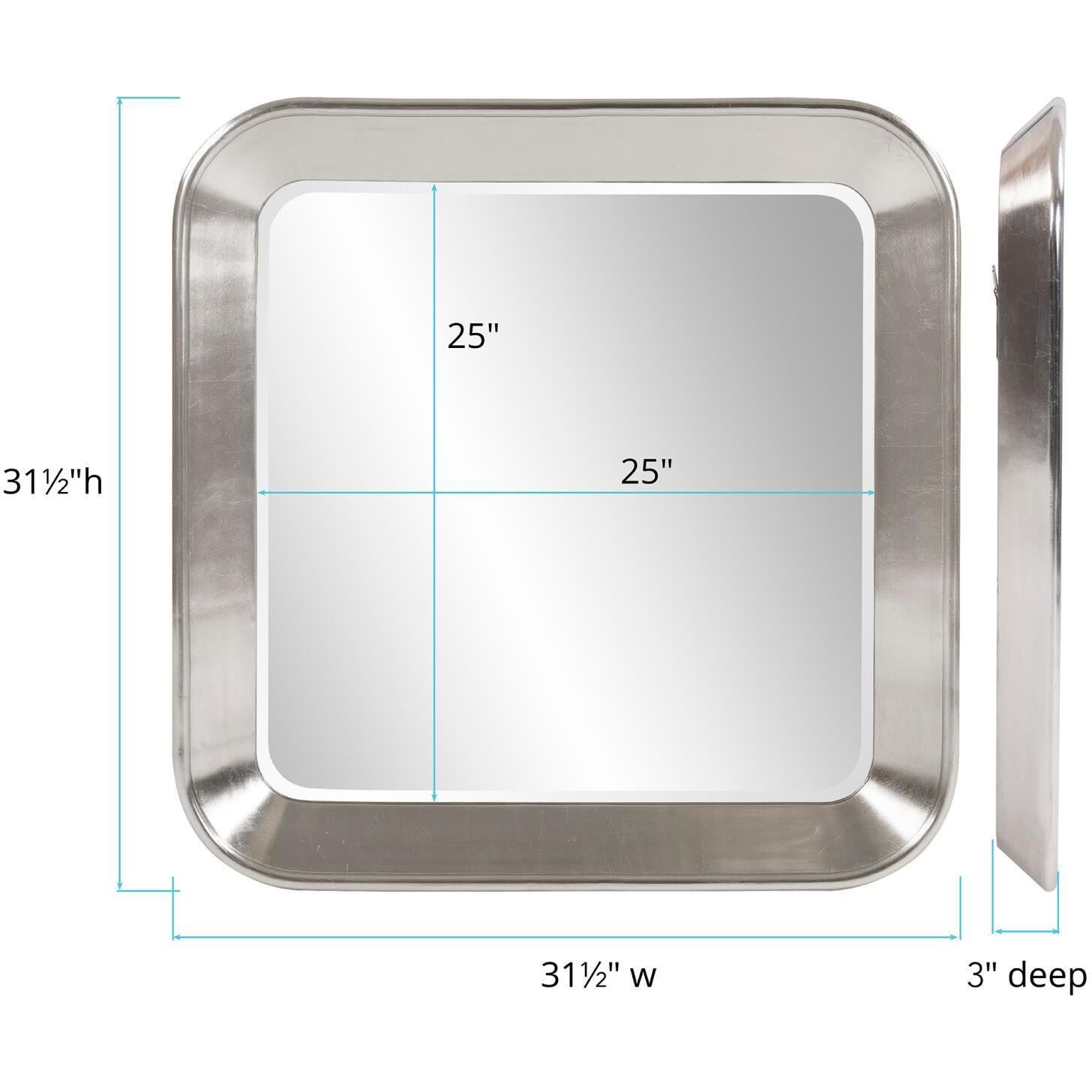 Murdoch 31.5 X 31.5 inch Bright Silver Mirror
