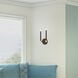 Karlstad 2 Light 7 inch Bronze with Satin Brass Accents ADA Sconce Wall Light