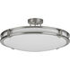 Carlisle LED 24 inch Satin Nickel Semi-Flush Mount Ceiling Light