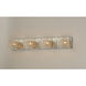 Gem 4 Light 31 inch Polished Chrome Bath Vanity Light Wall Light