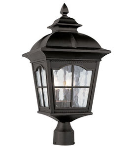 Briarwood 3 Light 23 inch Black Outdoor Postmount Lantern