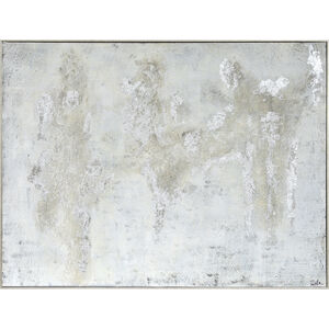 Devonshire Silver/White Canvas Art