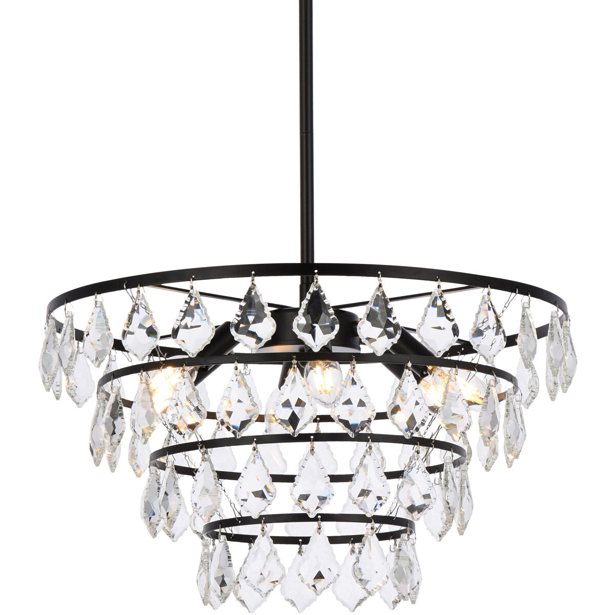 Ella 6 Light 20 inch Black Pendant Ceiling Light
