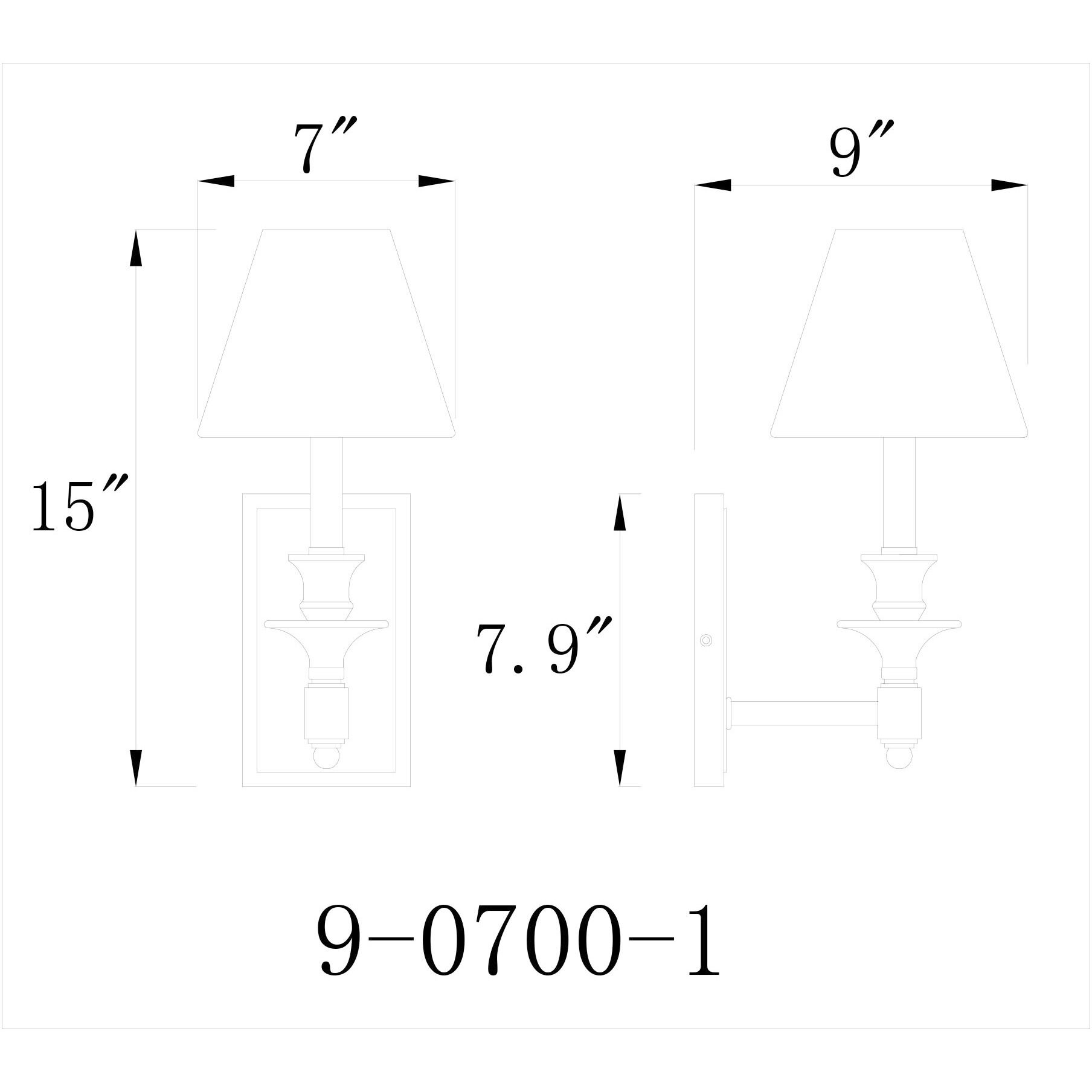 Washburn 1 Light 6.9 inch Polished Nickel Wall Sconce Wall Light, Essentials