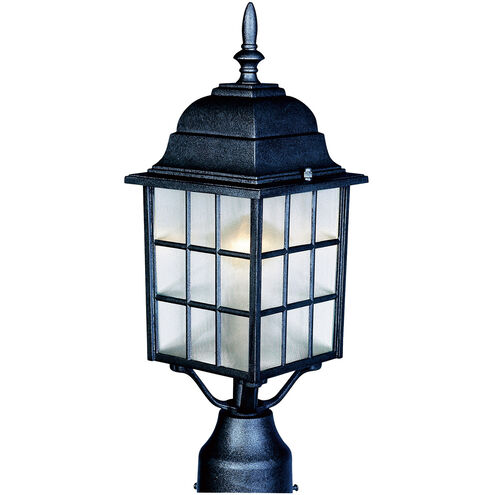 North Church 1 Light 17 inch Black Outdoor Pole/Post Lantern