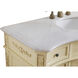 Danville 48 X 21 X 36 inch Light Antique Beige Vanity Sink Set