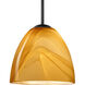 Sasha 1 Light Black Cord Pendant Ceiling Light