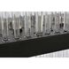 Dallas 24 Light 42 inch Black Linear Chandelier Ceiling Light